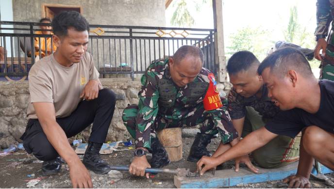  Dansatgas TMMD Kodim 1311/Morowali Terjun Langsung Bangun Sumur Bor Demi Kesejahteraan Masyarakat