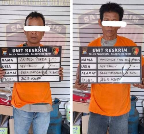  Dua Pencuri Diringkus Polsek Pancurbatu
