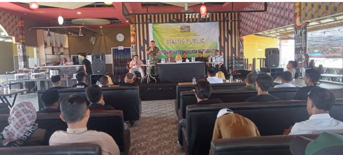  Peltu Sanyoris Hadiri Dialog Publik di Cafe Star Up Desa Bahodopi