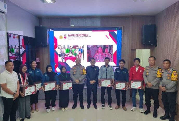  Polres Morowali Gelar Bakti Sosial Polri Presisi Bersama Mahasiswa, Aliansi BEM Serta OKP Sambut Ramadhan 1446 H