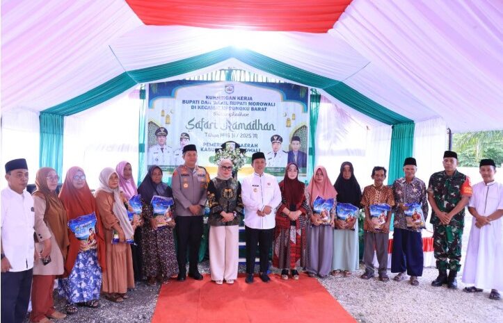  Bupati Motowali Bersama Kapolres Hadiri Safari Ramadhan 1446 H/2025 M di Kecamatan Bungku Barat