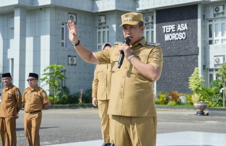  Apel Perdana, Bupati Morowali Targetkan Kemajuan Morowali Tiga Tahun Mendatang
