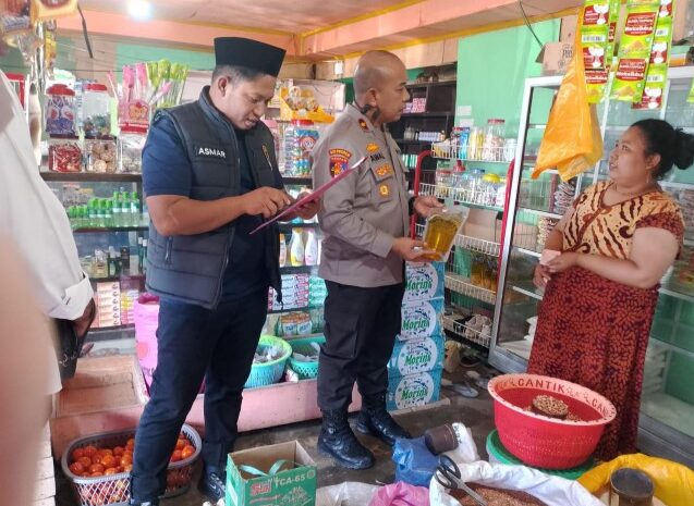  Polres Morowali Gelar Sidak Pasar, Pantau Harga Bahan Pokok di Kabupaten Morowali