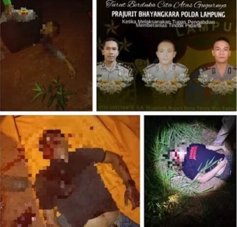 Tiga Polisi Tewas saat Penggerebekan Lokasi Sabung Ayam di Way Kanan Lampung, Diduga Ditembak OTK
