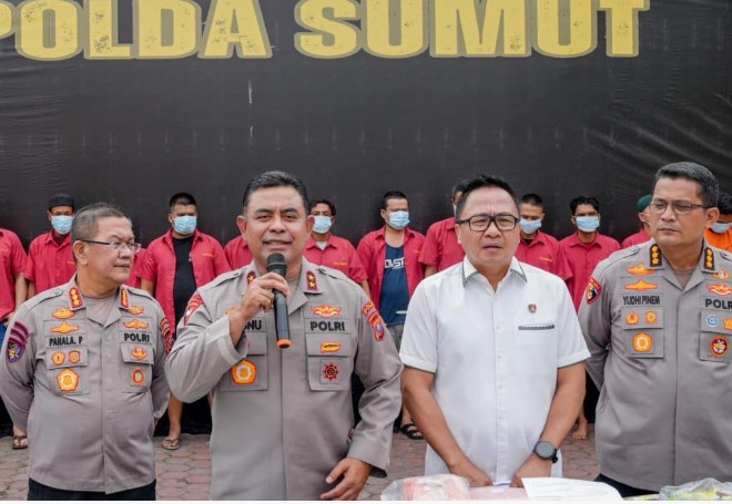  132 Kasus Narkoba Terbongkar, Polda Sumut Tangkap 164 Tersangka dalam Sepekan