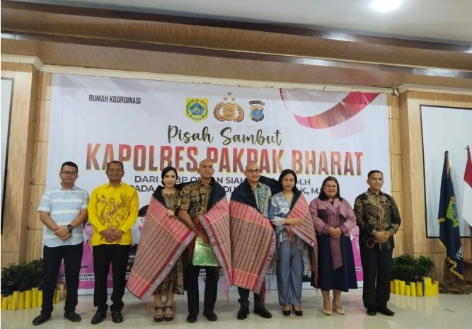  Berlangsung Haru, Pisah Sambut Kapolres Pakpak Bharat Digelar