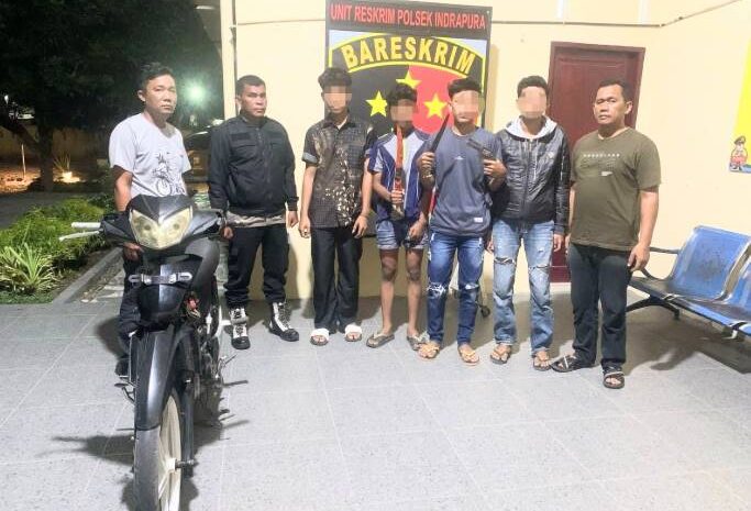  4 Remaja Terlibat Geng Motor Bersajam Diamankan Polsek Indra Pura