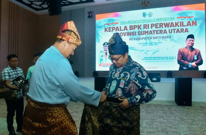  Sambut Kunker BPK RI Provinsi Sumut, Bupati Batubara Sampaikan Keinginannya Agar Beberapa Kelurahan Dijadikan Desa