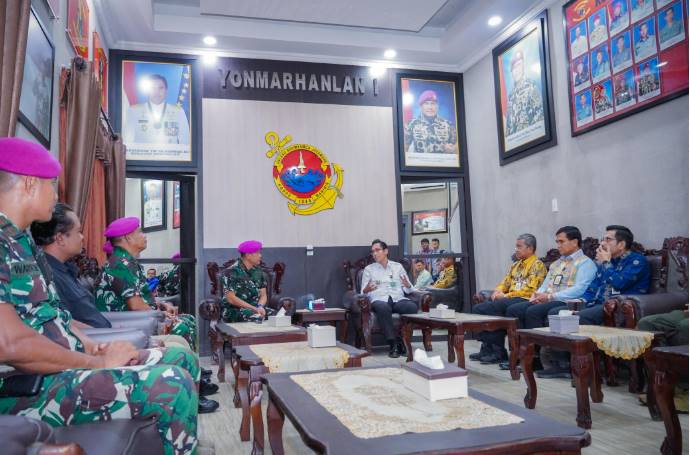  Bangun Medan Utara, Rico Waas Tingkatkan Sinergitas Dengan Yonmarhanlan I Belawan