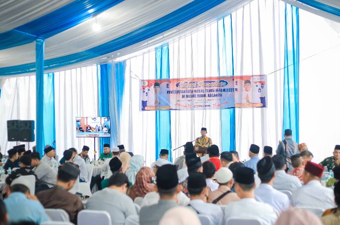  Santuni Anak Yatim dan Serahkan Bantuan, Pemko Medan Safari Ramadan di Mesjid Nurul Hasanah Medan Baru
