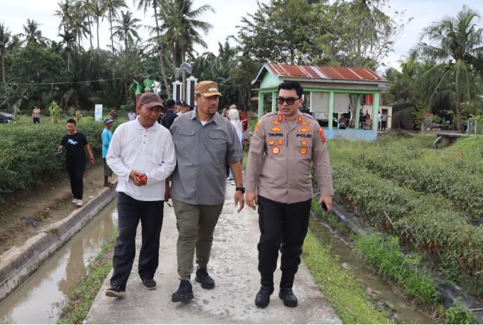  Semangat Kebersamaan Bulan Ramadhan, Bupati dan Kapolres Batubara Kunjungi Petani Cabai