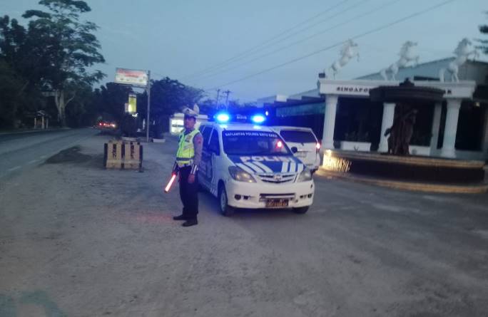 Patroli Subuh, Satlantas Polres Batubara Komitmen Jaga Kamtibmas