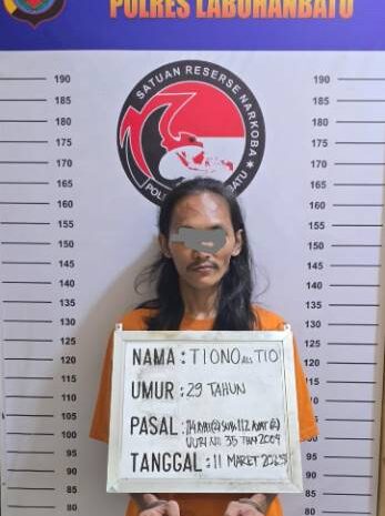  Satres Narkoba Polres Labuhanbatu Amankan Pria Pengedar Sabu