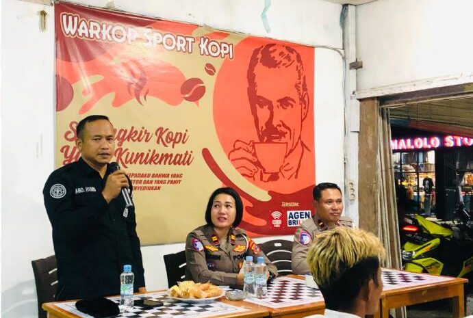  Tatap Muka Bersama Jurnalis, Kasi Humas Polres Morowali Paparkan Pesan Kapolres Pentingnya Menjaga Investasi