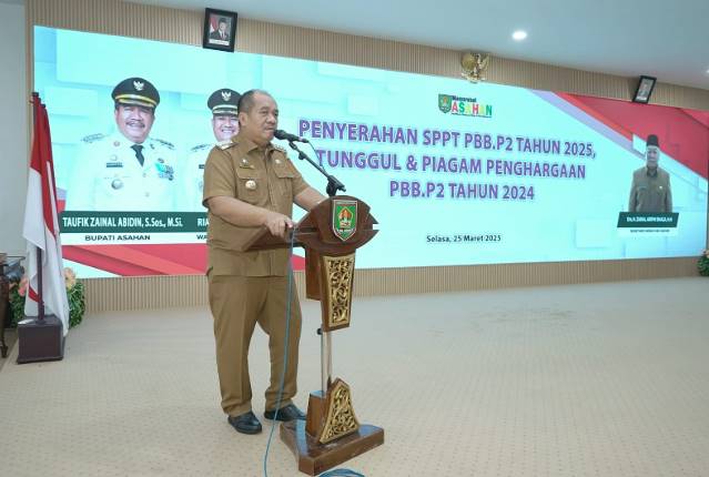  Ikuti Penyerahan SPPT PBB-P2 Tahun 2025, Bupati Asahan Pinta Camat dan Kades Perkuat Kordinasi Dalam Optimalisasi Penerimaan PBB-P2