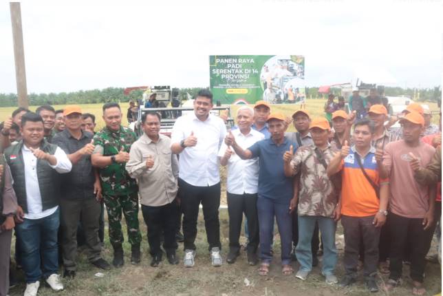  Presiden Prabowo Pimpin Panen Raya Nasional, Gubernur Sumut dan Bupati Sergai Tegaskan Komitmen Swasembada Pangan