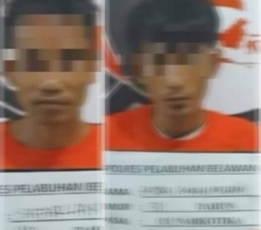  Polres Pelabuhan Belawan Tangkap Dua Pengedar Narkoba di Marelan