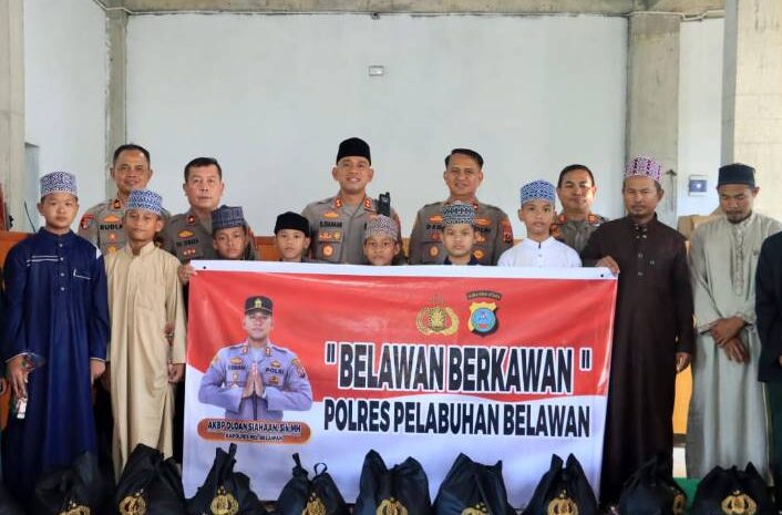  Kapolres Pelabuhan Belawan Kunjungi Pondok Pesantren Darul Ulum Labuhan Deli