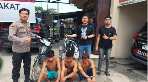  Polisi Tangkap 3 Pemuda Pencuri 2 Unit Motor