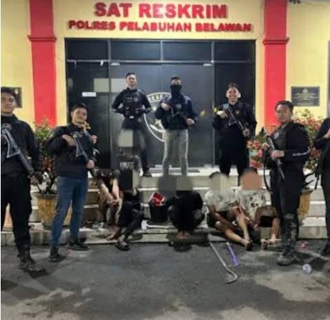  3 Pelaku Tawuran dan 3 Pelaku Pungli Diringkus Polres Pelabuhan Belawan