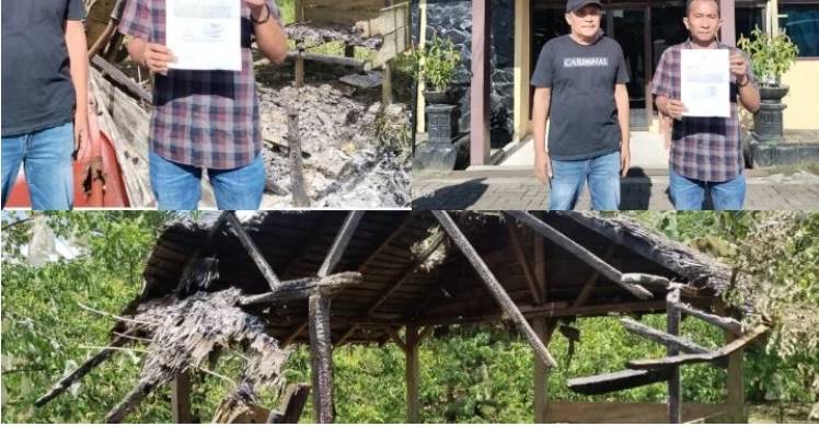  Pondok Milik Wartawan di Pancur Batu Dibakar Diduga Suruhan Bandar Narkoba dan Judi