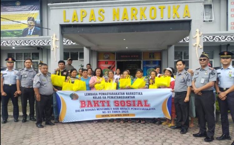  Lapas Narkotika Pematangsiantar Gelar Bakti Sosial