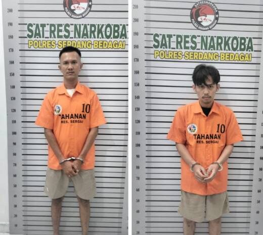  Dua Pengedar Sabu Ditangkap di Tanjung Beringin, Polisi Sita Hampir 10 Gram Barang Bukti