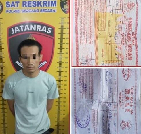  Polres Sergai Amankan Satu Pelaku Pencurian, Dua Lainnya Masih Dalam Penyelidikan