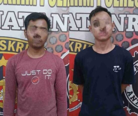  Satreskrim Polres Batubara Tangkap 2 Pelaku Judi Online dan Barang Bukti