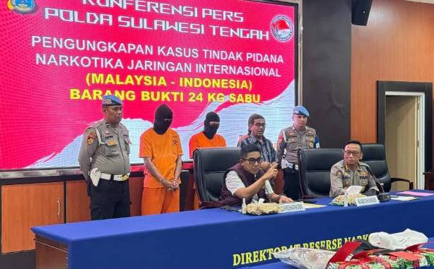  Polisi Gagalkan Peredaran 24 Kg Sabu di Palu, 3 Pelaku Ditangkap