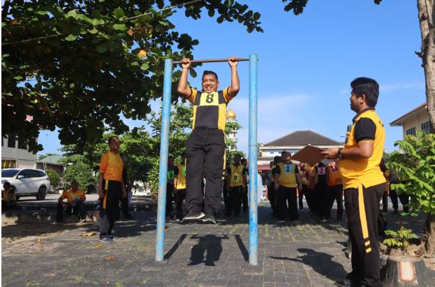  Tes Kesamaptaan Jasmani Polres Batubara Uji Kemampuan Fisik Personel