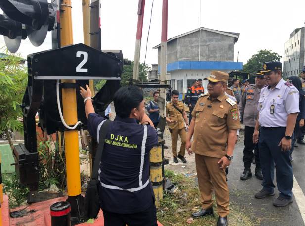  Wakil Bupati Asahan Resmikan 3 JPL di Perlintasan Kota Kisaran dan Air Batu