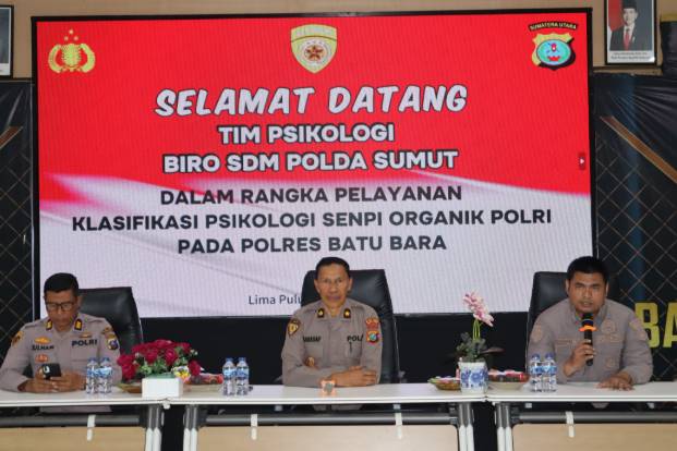  Polres Batubara Gelar Ujian Psikologi Untuk 100 Personel Pemegang dan Calon Pemegang Senjata Api