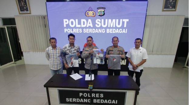 Polres Sergai Gelar Press Release Ungkap Kasus Curat, 1 Tersangka Ditangkap, 2 Masih Buron