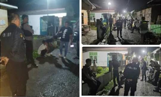  Kapolsek Medan Labuhan Pimpin Patroli KRYD Untuk Antisipasi Kejahatan Pada Malam Hari
