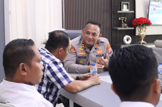  Kapolres Batubara dan KPU Kabupaten Batubara Diskusi Kamtibmas Kondusif