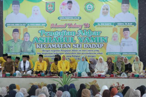  Pengajian Akbar Ashabul Yamin di Sei Dadap Dihadiri Ketua PKK Asahan