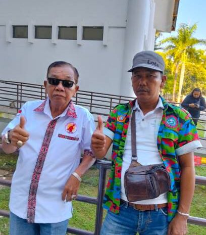  Ketua Umum FSPTI-KSPSI Sumut CP Nainggolan Bersama Ketua PUK F SPTI-KSPSI Medan Tembung Erdianto Hutabarat Peringati May Day 2025