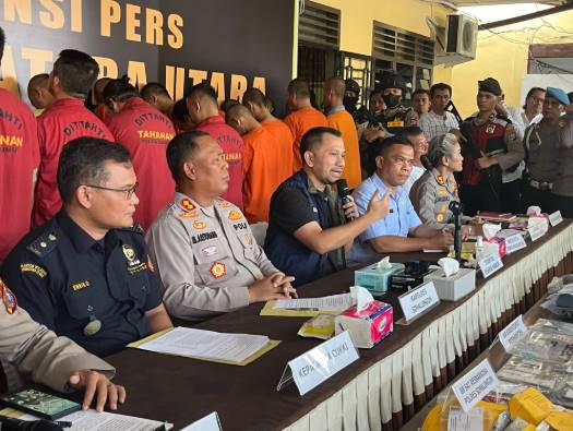  Gabungan Polda Sumut, Polres Siantar dan Simalungun Ungkap 101 Kasus Narkoba