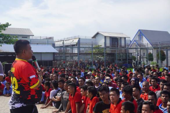  Lapas Narkotika Langkat Berikan Pengarahan Kepada Seluruh Warga Binaan