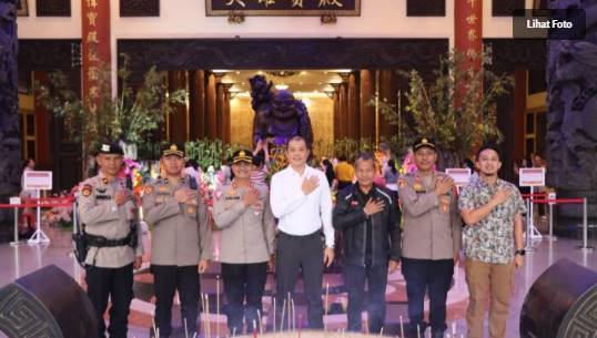 Wakapolrestabes Medan Cek Vihara Prioritas Jelang Hari Raya Tri Suci Waisak