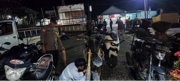  Polsek Bumi Polres Morowali Gelar Razia, 10 Ranmor Dengan Knalpot Brong diamanakan