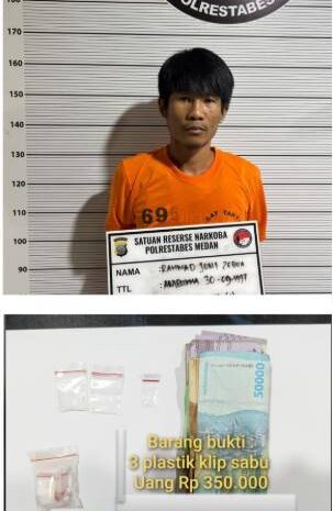  Masuk TO, 2 Pengedar Sabu Ditangkap Polisi di Jalan Antariksa Medan dan Musyawarah Tembung