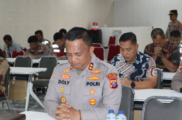  Polres Batubara Peringati Hut Bhayangkara Ke 79 Dengan Zikir dan Doa Bersama