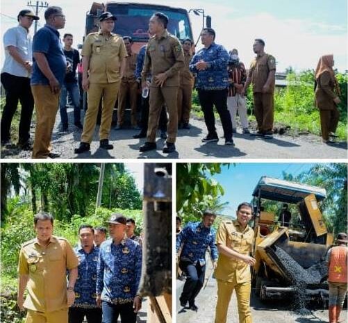  Pemkab Sergai Genjot Pembangunan Jalan di Bintang Bayu dan Pantai Cermin, Adlin: Pastikan Semua Sesuai Spesifikasi