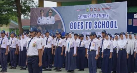  Tekan Tawuran dan Kenakalan Remaja, Pemkot Medan Gencarkan Program Satpol PP Go to School