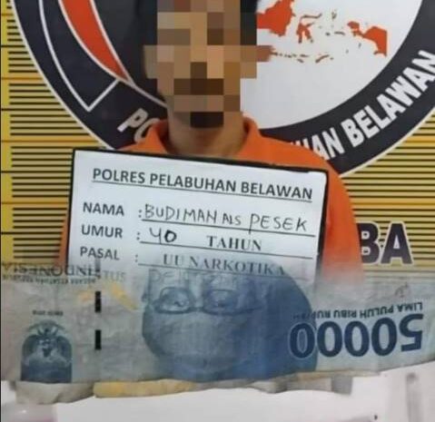  Lari dari Kejaran Petugas, Pengedar Sabu Titi Papan Akhirnya Ditangkap Polres Pelabuhan Belawan