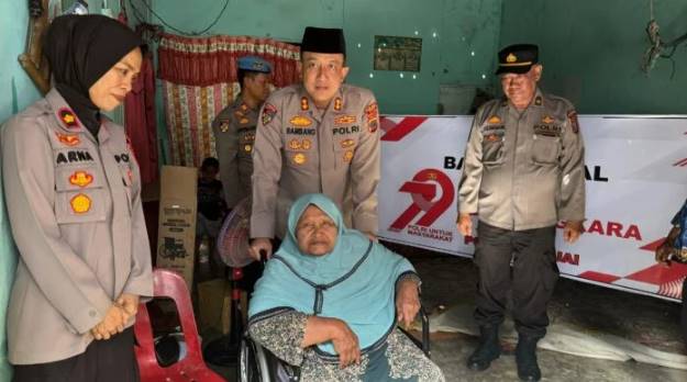  Sambut Hari Bhayangkara Ke-79, Kapolres Binjai Ulurkan Tangan