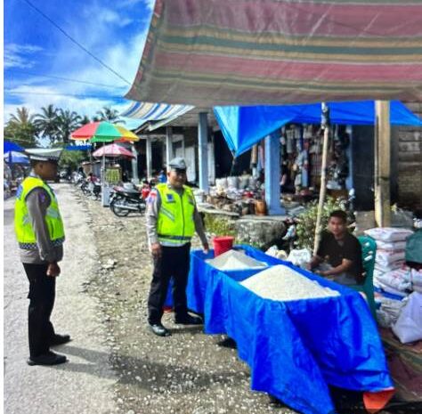  Pasar Rakyat (Onan) Jadi Sasaran KRYD Patroli Dialogis Personil Pos Pelayanan Sibande