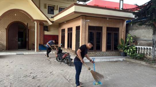  Sambut Hut Bhayangkara ke-79, Dit Intelkam Polda Sumut Gelar Bakti Religi di Gereja